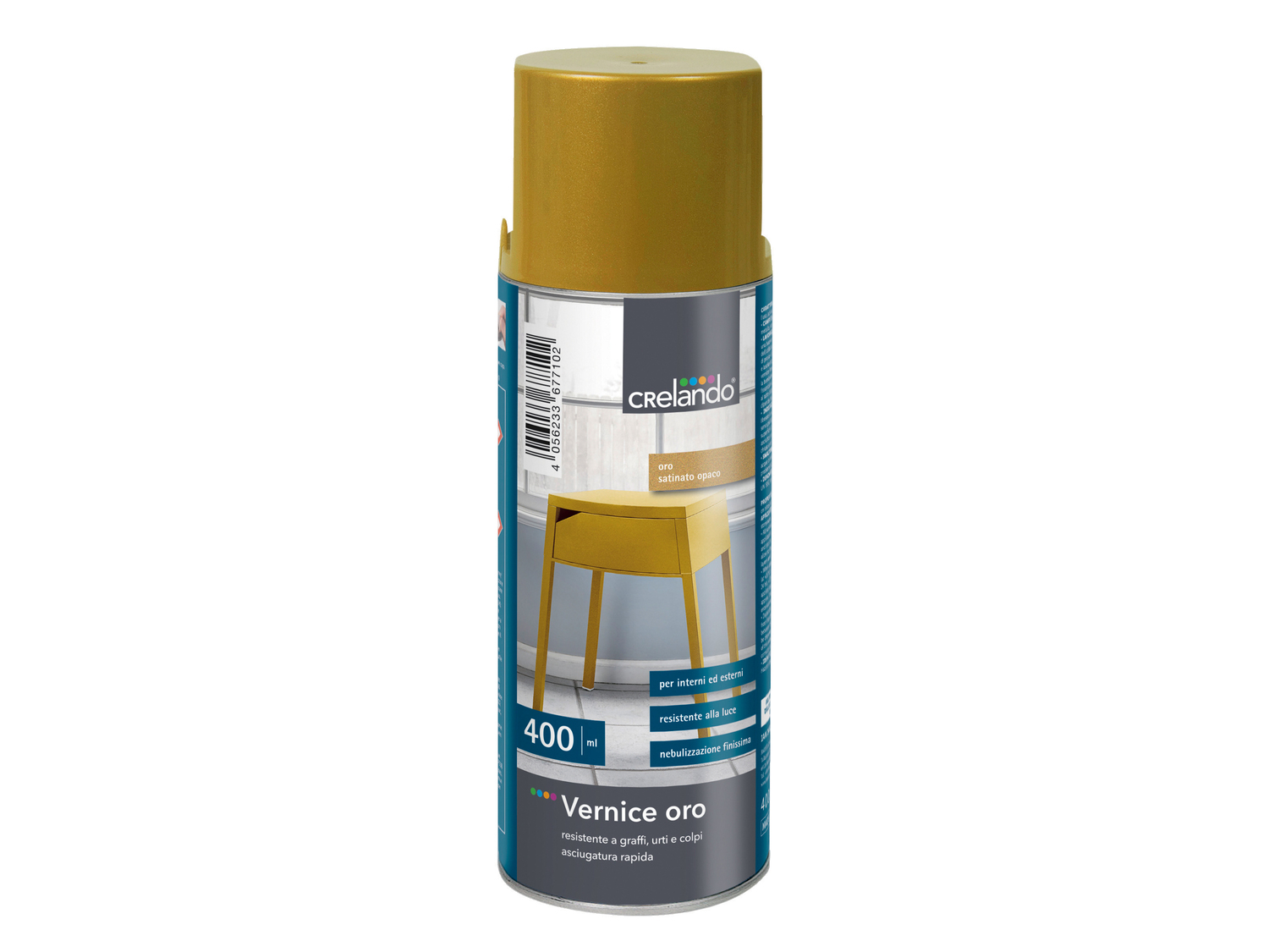 Vernice spray per decorazioni Crelando, prezzo 3.99 €
400 ml
Caratteristiche