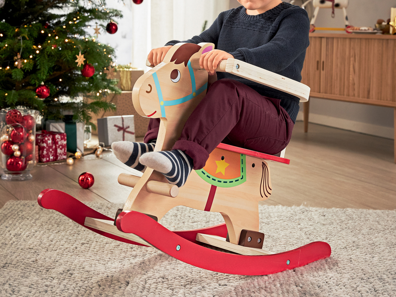 Triciclo, cavallo a dondolo o carrello primi passi in legno Playtive, prezzo 19.99 ...