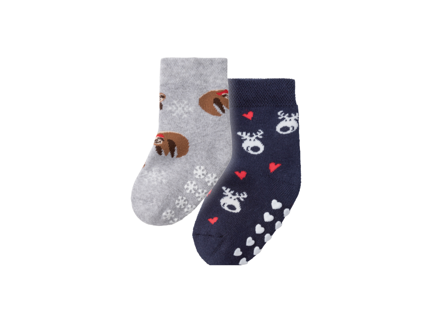 Calze antiscivolo natalizie per bambini Lupilu, prezzo 1.99 &#8364; 
2 paia ...