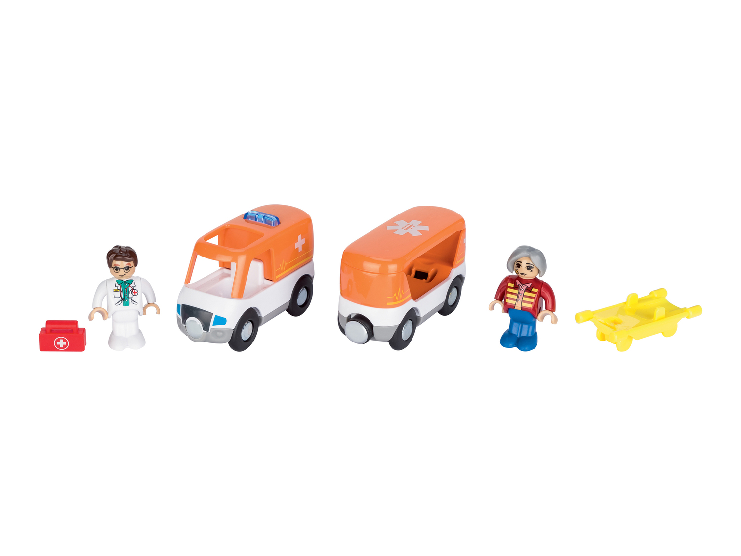 Set veicoli di emergenza per gioco pista in legno Playtive, prezzo 7.99 € ...