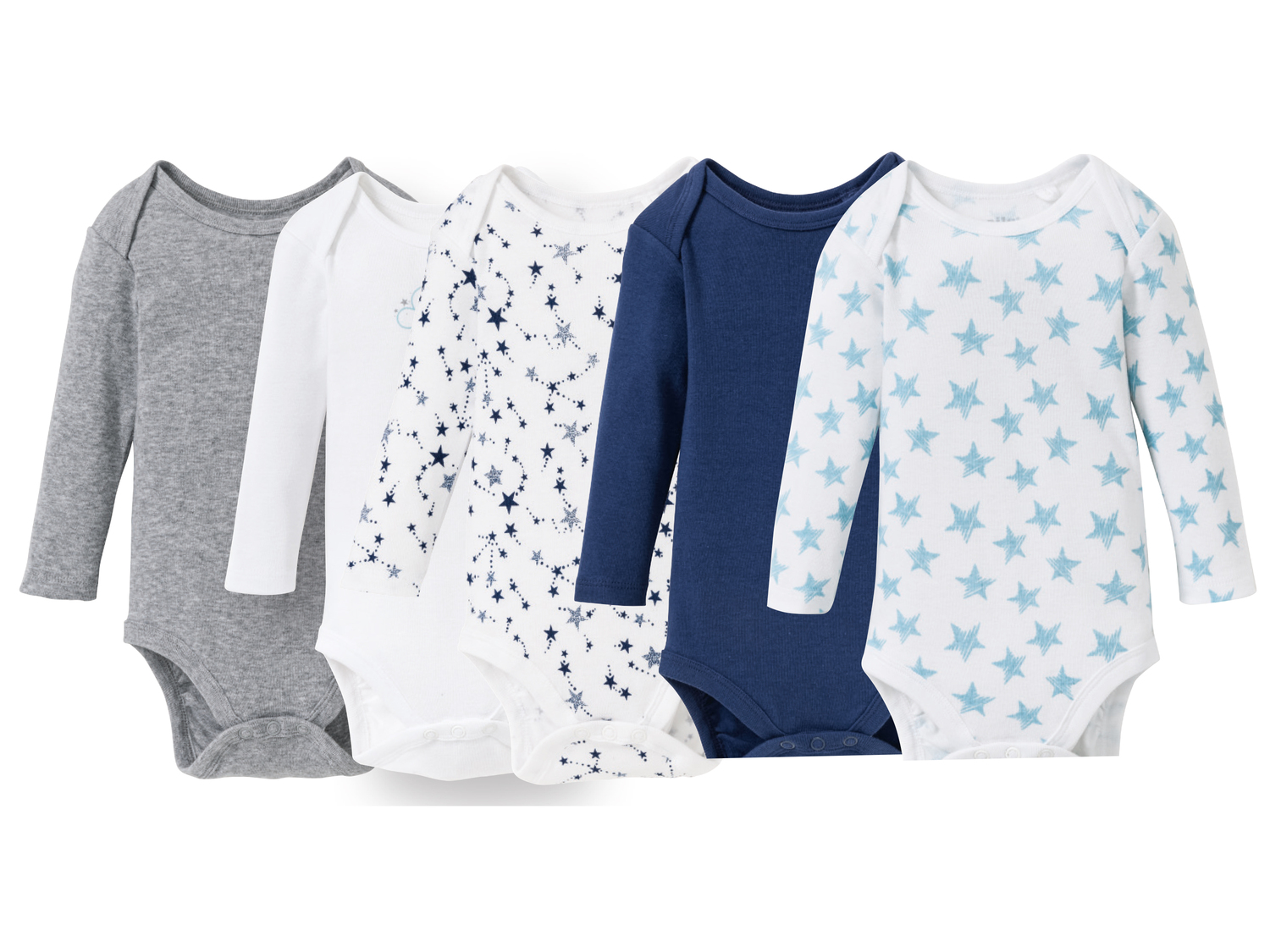 Body a manica lunga per neonati Lupilu, prezzo 11.99 €
5 pezzi - Misure: ...