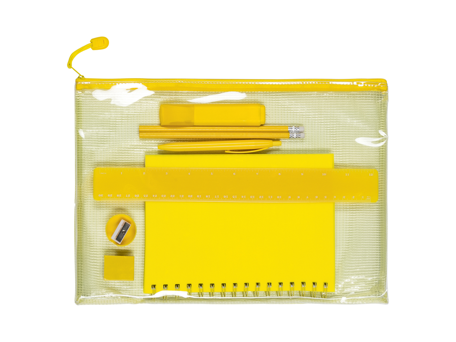Set cancelleria United Office, prezzo 3.99 &#8364; 
9 pezzi 
- Agenda A5
- Righello ...