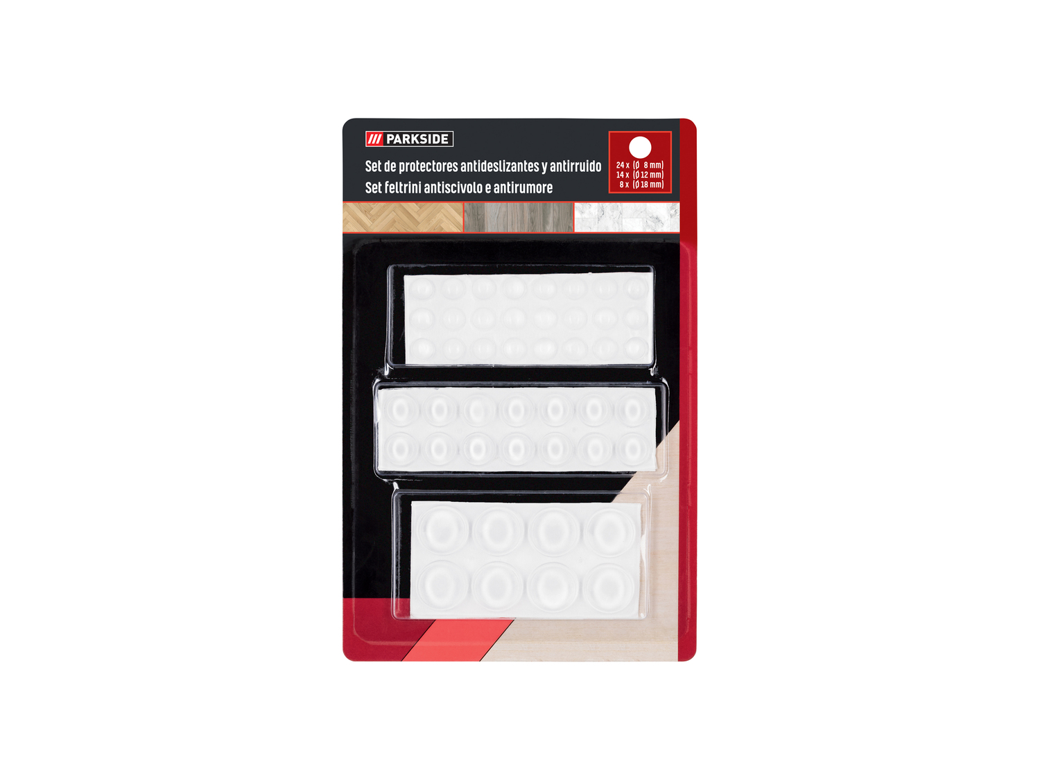 Set feltrini o pad protettivi Parkside, prezzo 0.99 €
Caratteristiche