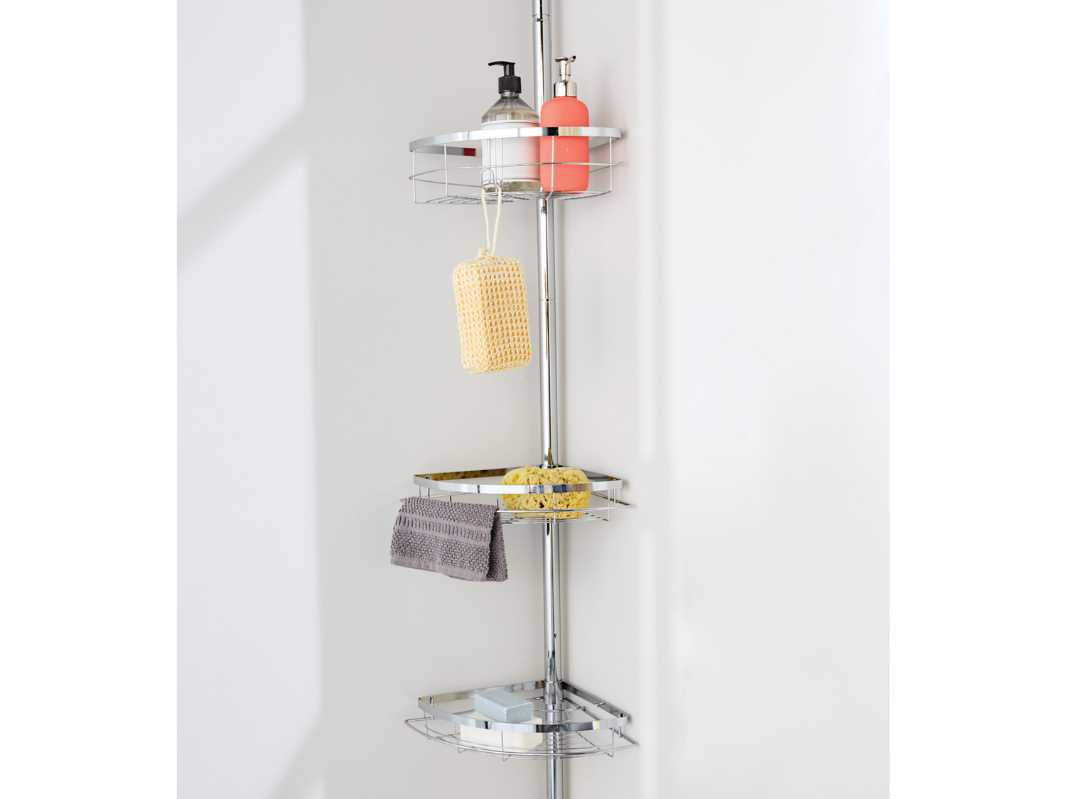 Portaoggetti telescopico per doccia Miomare, prezzo 19.99 &#8364; 
- Regolabile ...