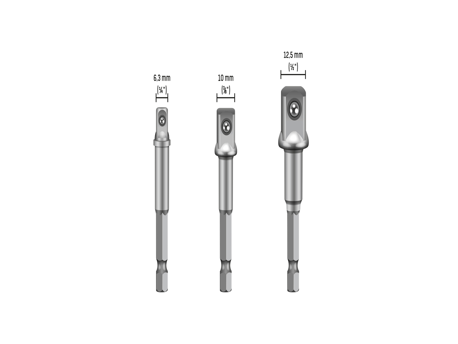 Portapunte magnetico o set adattatori quadrati Parkside, prezzo 2.49 € ...