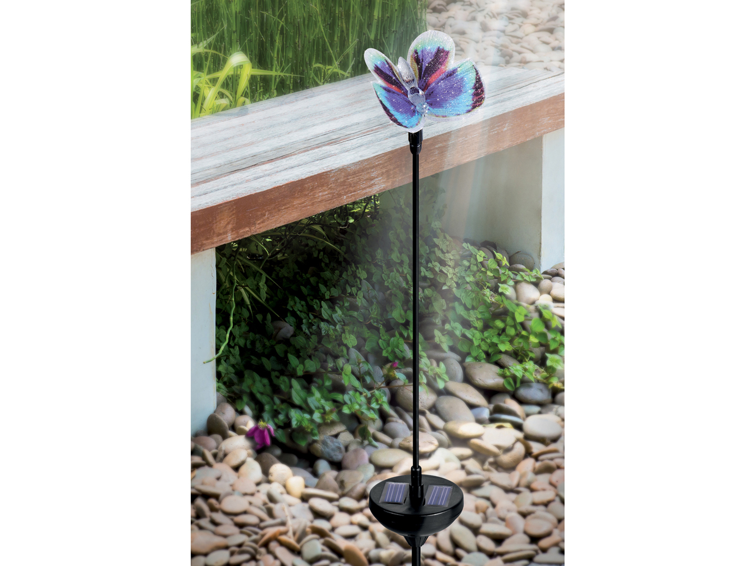 Lampada LED a energia solare Farfalla Melinera, prezzo 3.99 &#8364; 
- Cambio ...