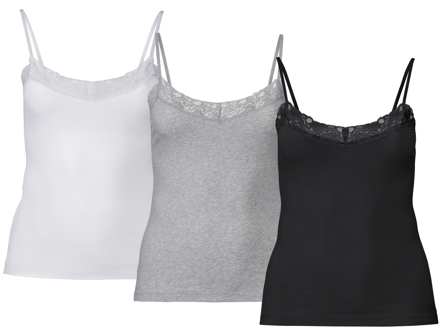 Top con pizzo da donna Esmara Lingerie, prezzo 8.99 €
3 pezzi - Misure: ...