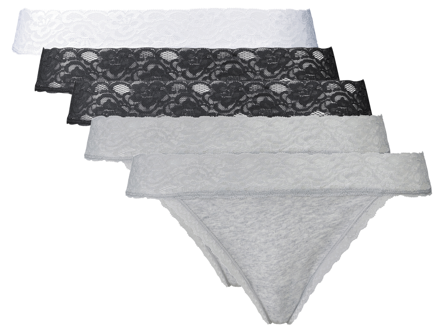 Perizoma da donna con pizzo Esmara Lingerie, prezzo 6.99 €
5 pezzi - ...