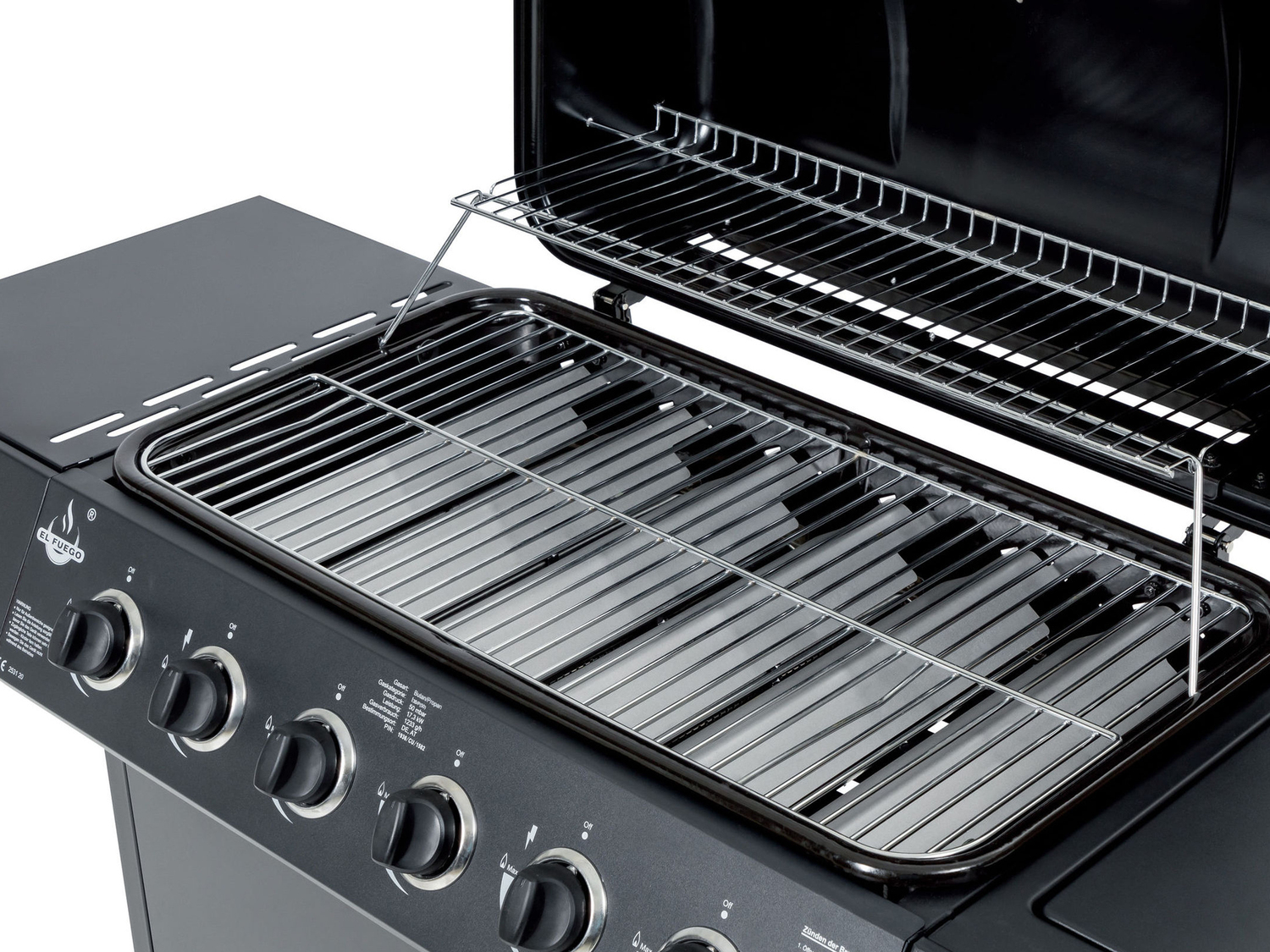 Barbecue a gas El-fuego, prezzo 199.00 €
- 6 bruciatori principali e 1 laterale
- ...