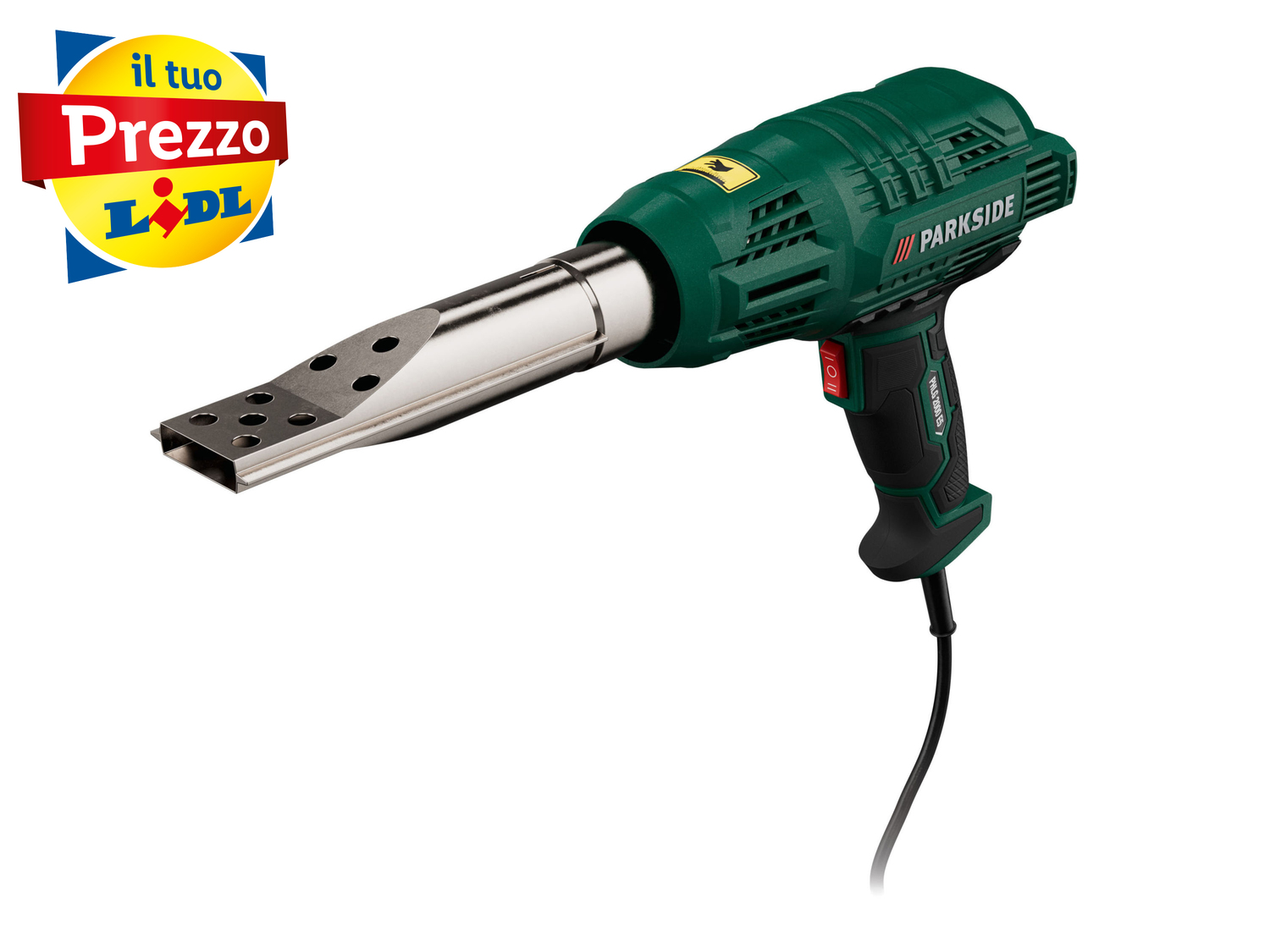 Pistola termica Parkside PHLG 2000 E5, prezzo 12.99 €
- Collocabile in posizione ...