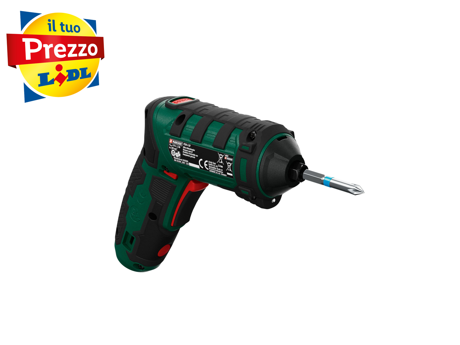 Avvitatore ricaricabile con impugnatura girevole Parkside PSSA 4 B2, prezzo 14.99 ...