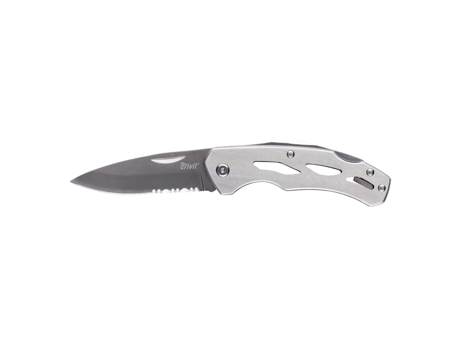 Coltellino tascabile Crivit, prezzo 4.99 €
- Con lama in acciaio
- Dispositivo ...