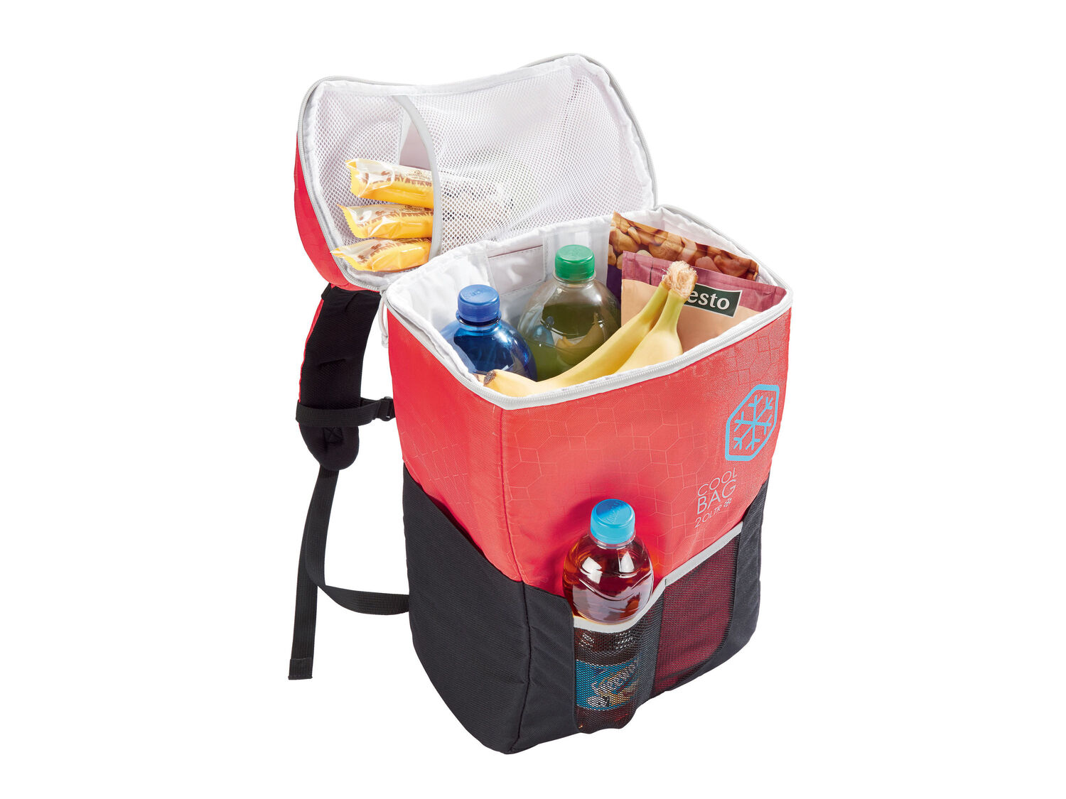 Zaino frigo Crivit, prezzo 9.99 €
- Sistema per tenere le bottiglie dritte ...