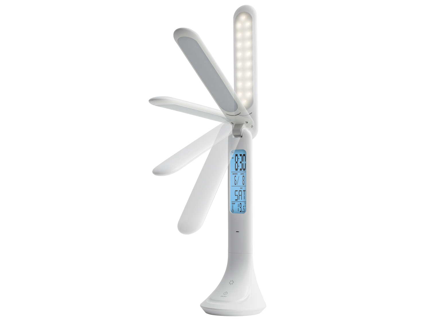 Lampada LED da tavolo con orologio Livarno Lux, prezzo 11.99 €
- Con ...