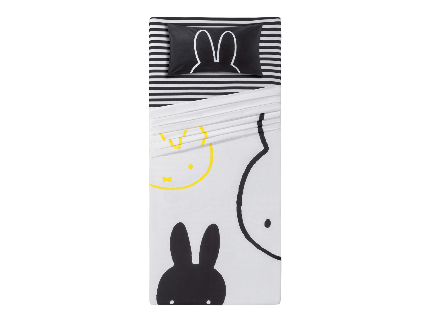 Completo lenzuola singole Miffy, prezzo 19.99 €
- Puro cotone
- Federa ...