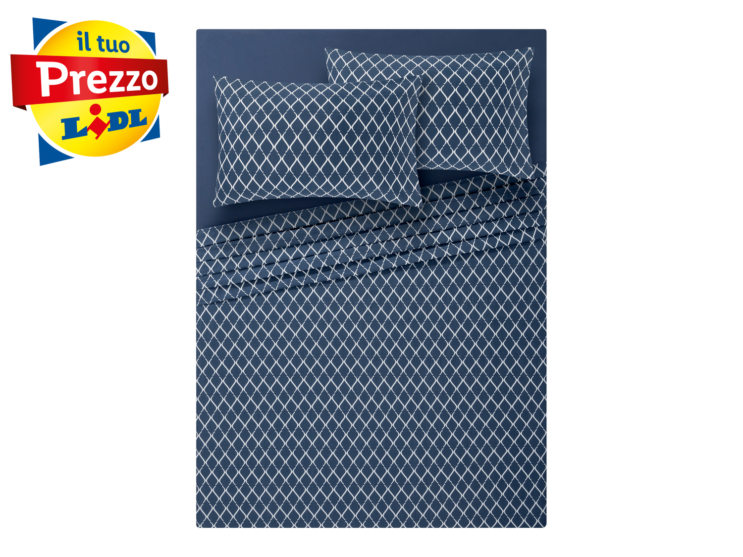 Completo lenzuola matrimoniali Oeko-tex-green, prezzo 14.99 €
- Dimensioni:
- ...