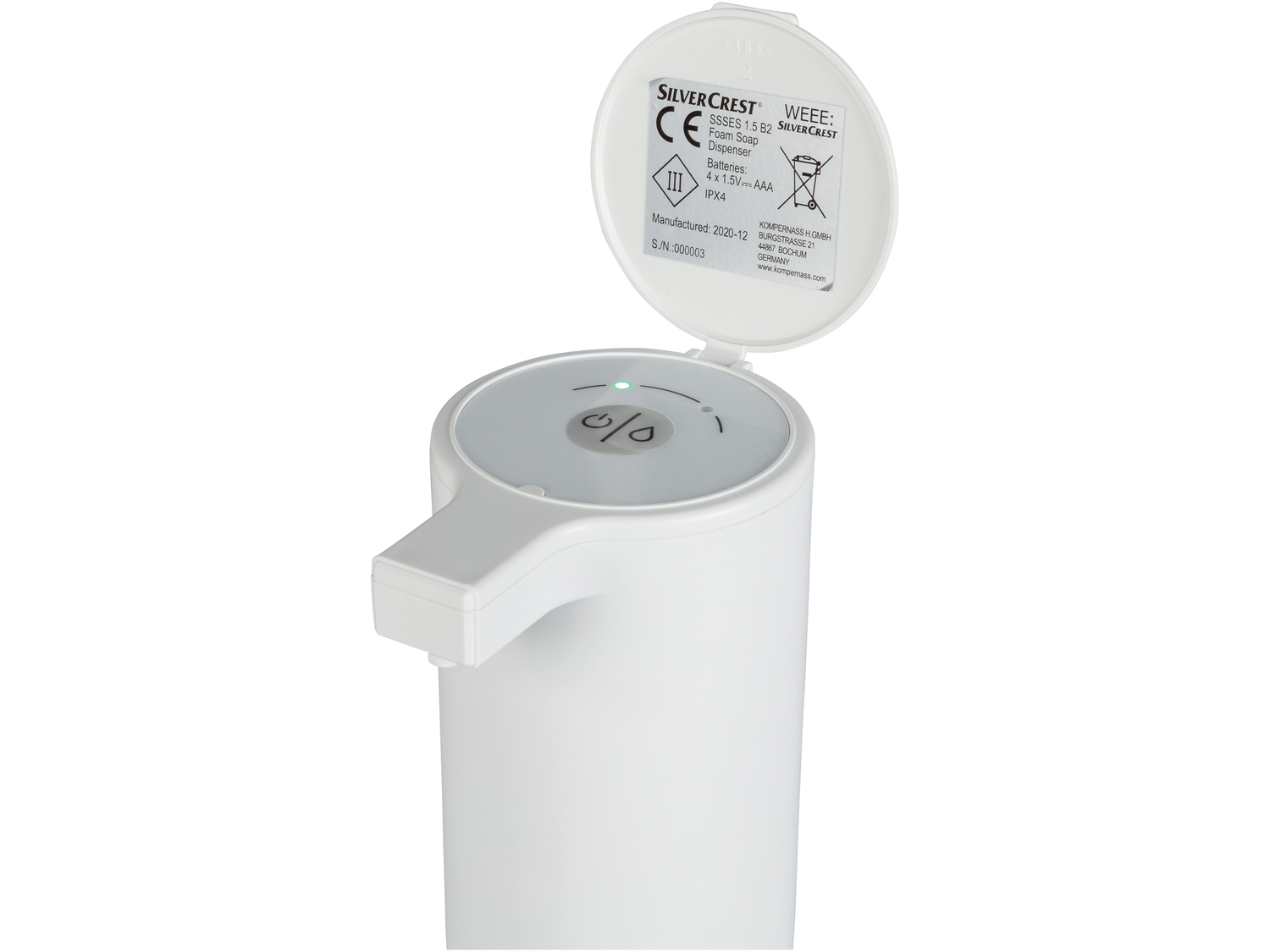 Dispenser di sapone in schiuma con sensore Silvercrest, prezzo 12.99 &#8364; ...