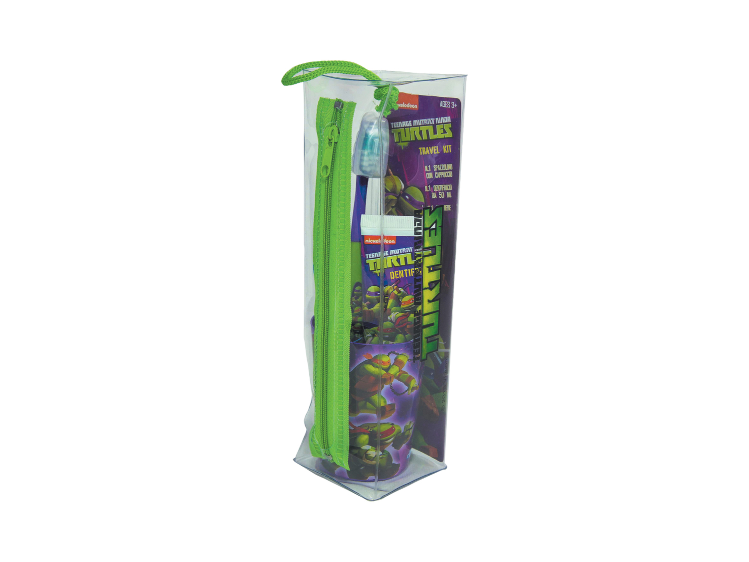 Pochette da bambini per igiene orale Spiderman, Winx, Ninja Turtles, Trolls, Maggie&amp;Bianca, ...