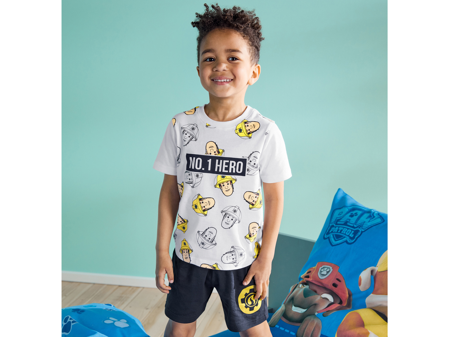 Pigiama corto da bambino Spiderman, Sam il pompiere, Jurassic World Oeko-tex, prezzo ...
