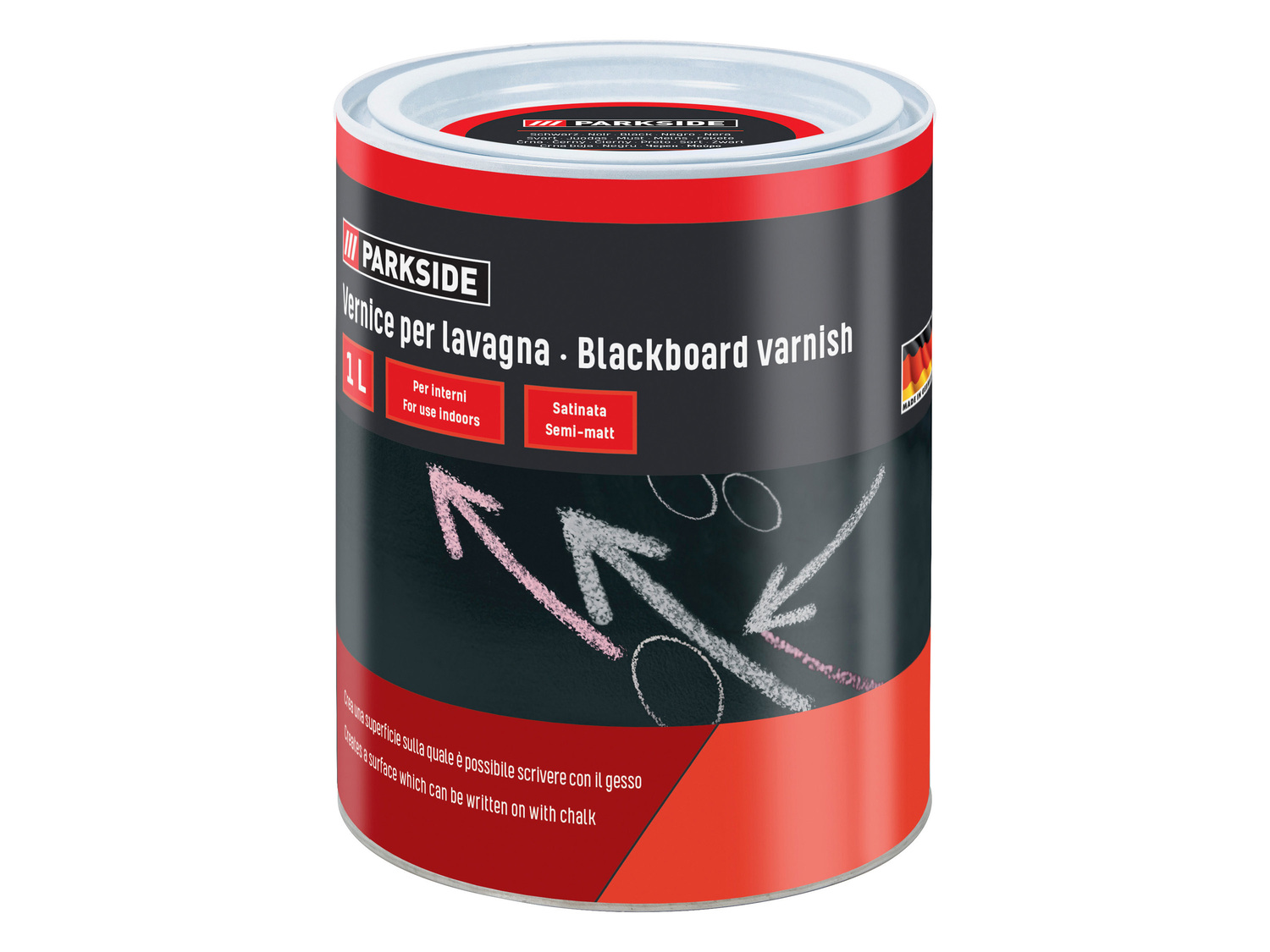 Vernice colorata, bianca o per lavagna, 1 L Parkside, prezzo 4.99 €
Caratteristiche
...