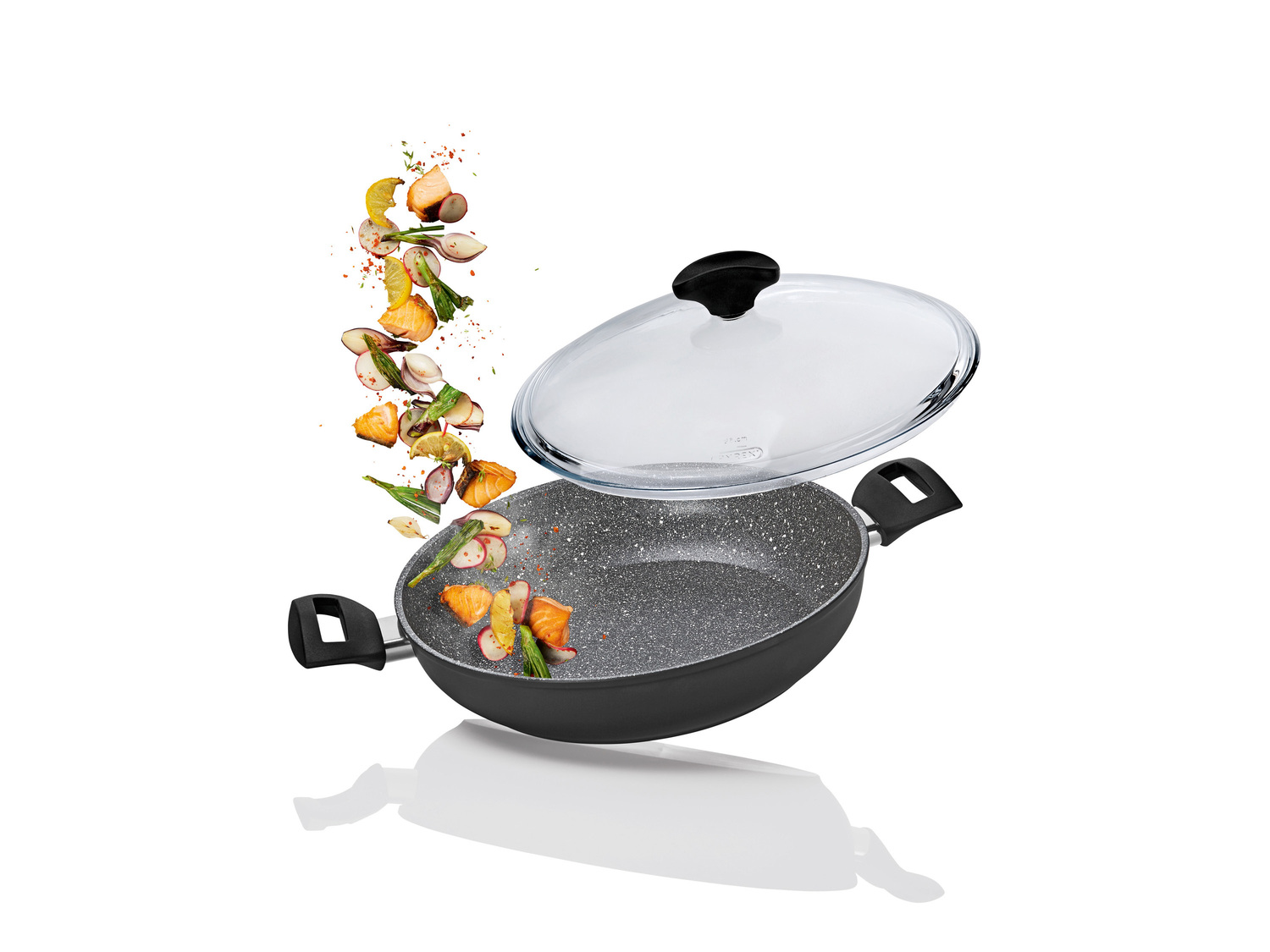 Tegame con coperchio in vetro Ernesto, prezzo 14.99 €
Ø 28 cm
- Misure: ...
