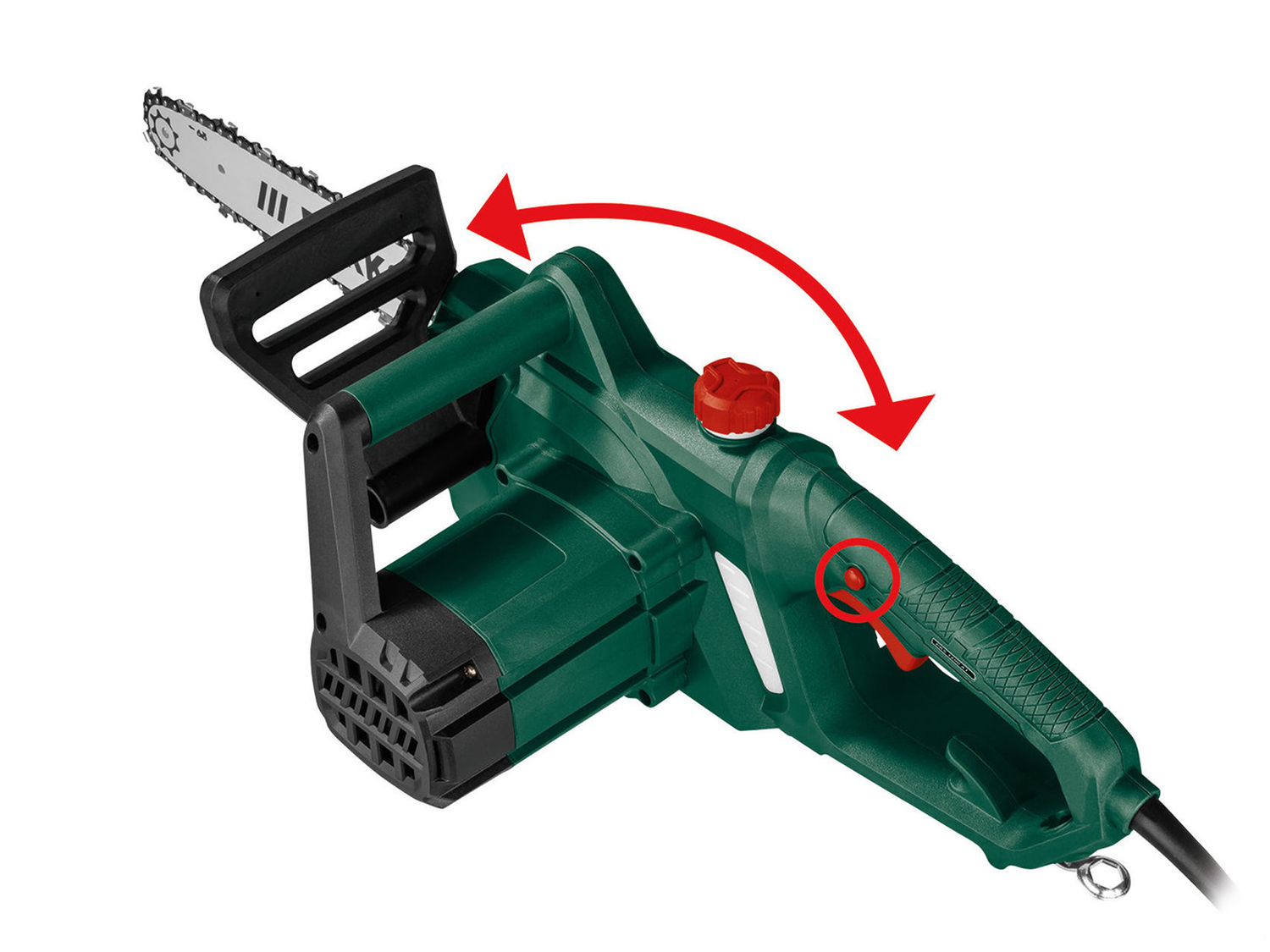 Motosega elettrica Parkside, prezzo 49.00 €
- Interruttore di sicurezza ...