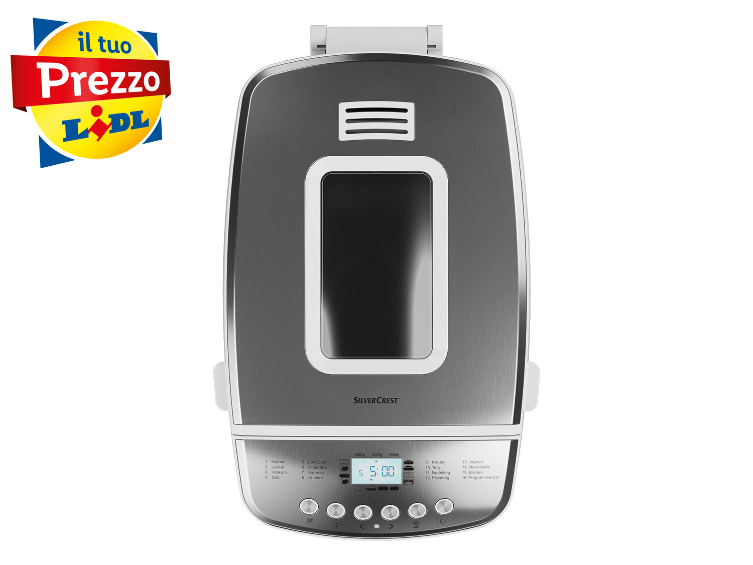 Macchina per il pane Silvercrest Kitchen Tools, prezzo 49.00 €
- Con 16 programmi ...