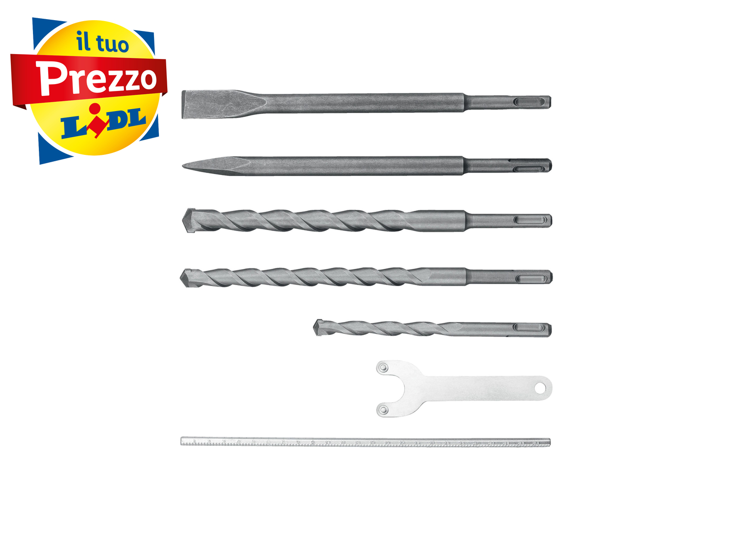 Trapano a percussione scalpellatore Parkside SDS, prezzo 49.00 € 
- Selettore ...