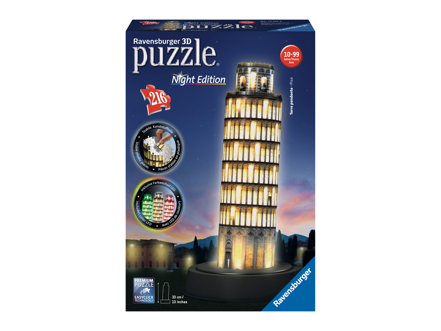 Puzzle 3D con LED Ravensburger, prezzo 19.99 €
Caratteristiche