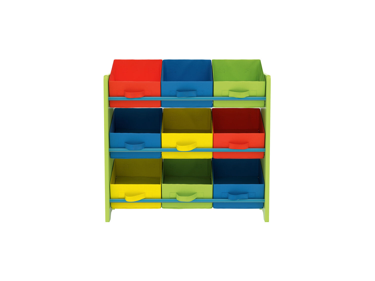 Scaffale portaoggetti per bambini Livarno, prezzo 19.99 € 
- Scatole in materiale ...