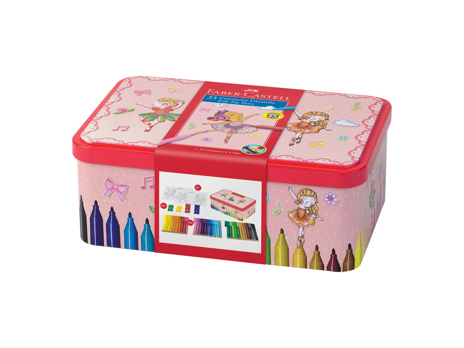 Scatola di pennarelli Faber-castell, prezzo 16.99 €
33 pezzi
Caratteristiche