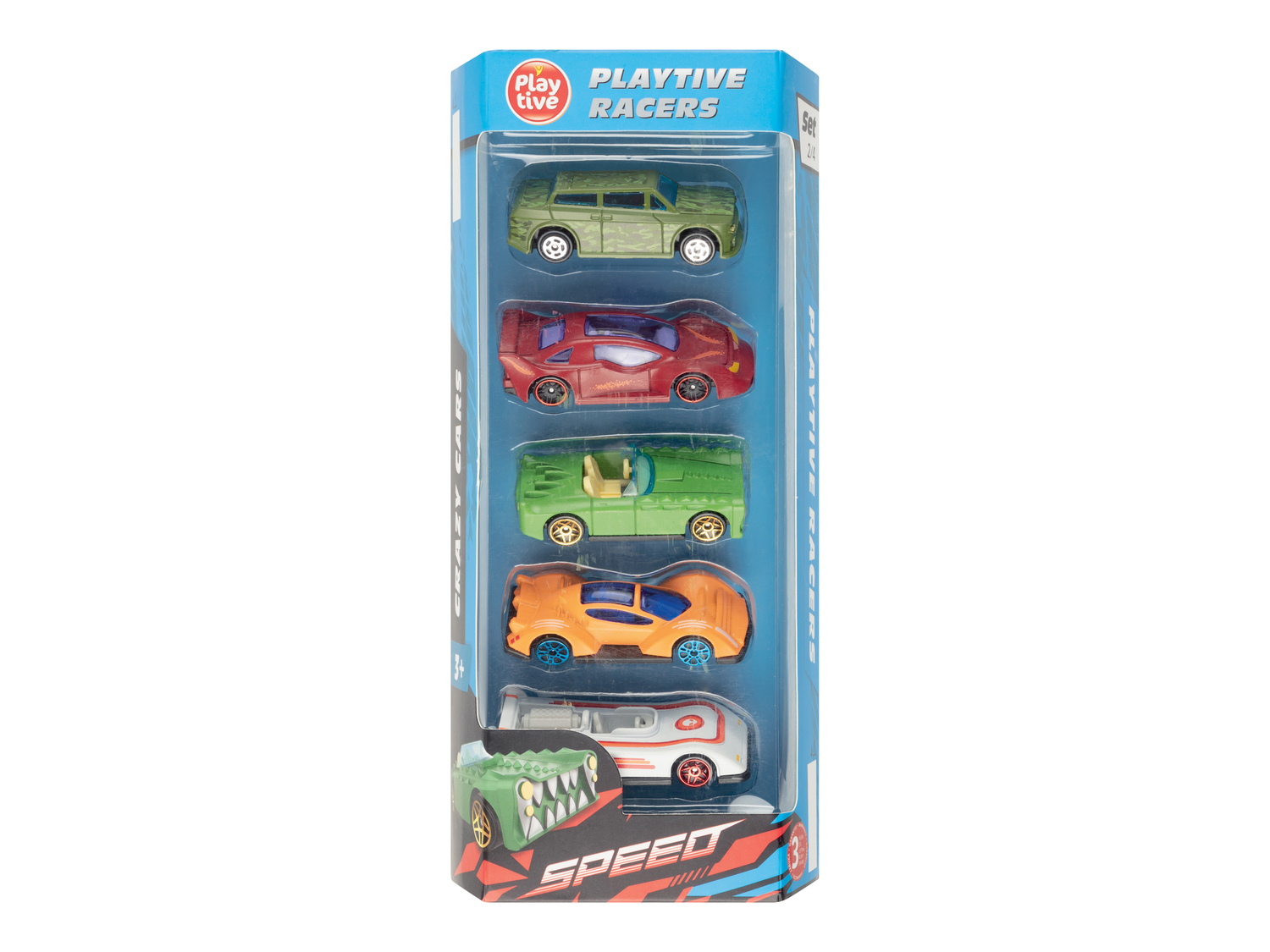 Set macchinine Playtive, prezzo 4.99 €
5 pezzi
- Età: 3+
Caratteristiche
- ...