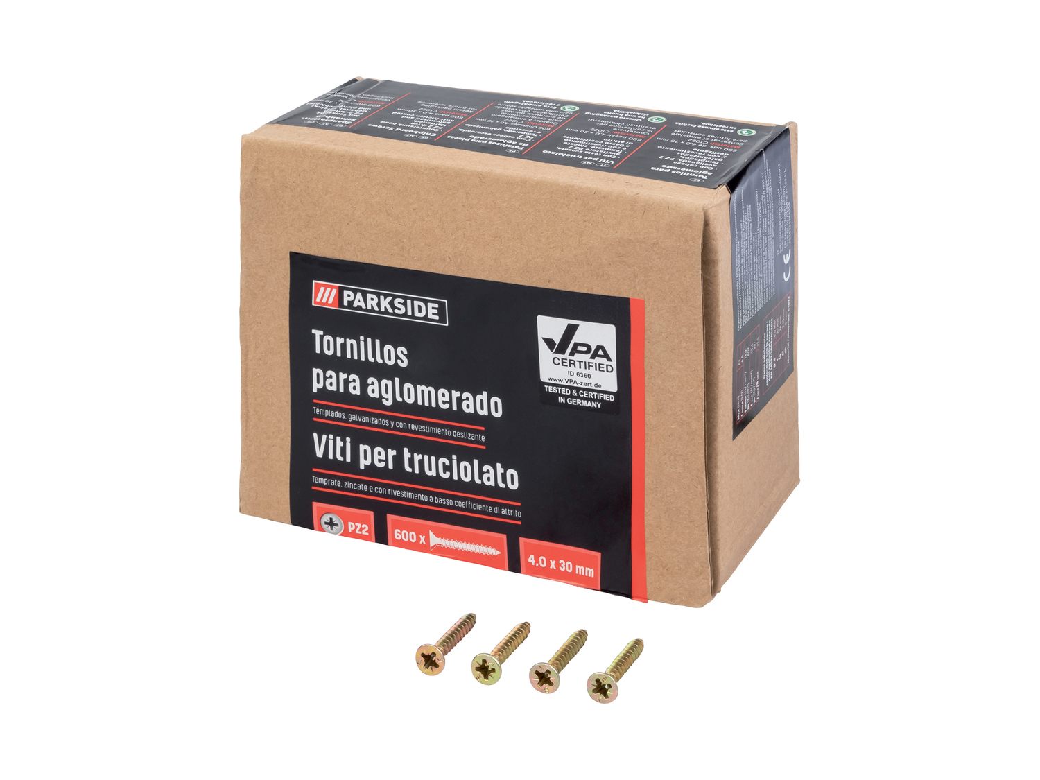 Viti per truciolato Parkside, prezzo 3.49 €
Caratteristiche
- VPA-5891