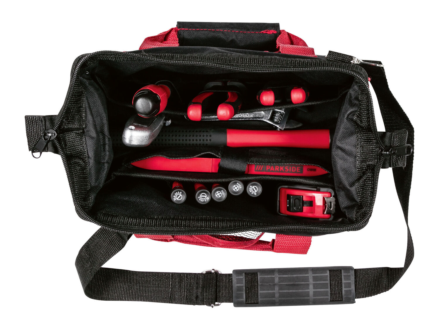 Borsa con attrezzi da lavoro Parkside, prezzo 24.99 €
23 pezzi
In dotazione
- ...