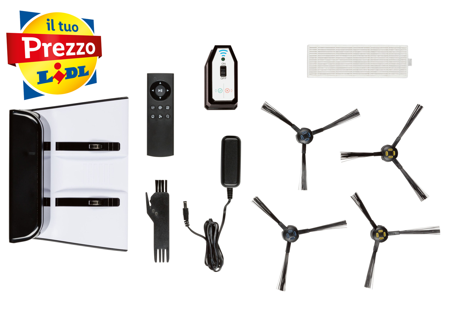 Robot aspirapolvere Silvercrest, prezzo 159.00 €
Compatibile con l’app LIDL ...