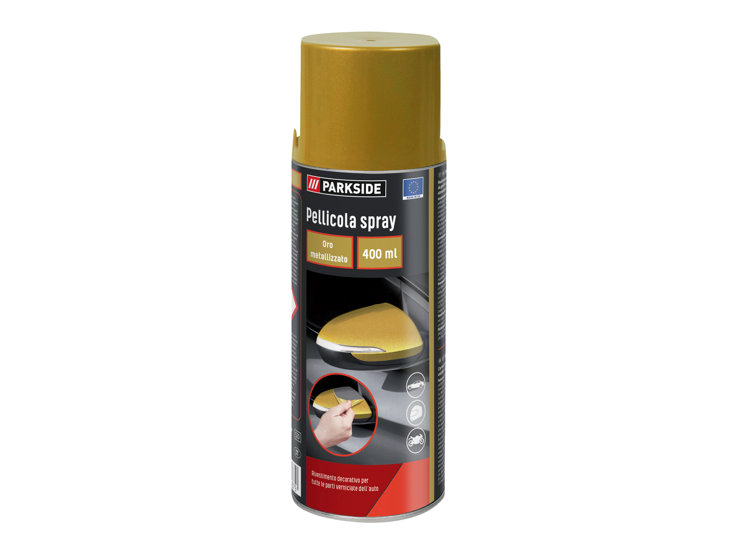 Pellicola spray Parkside, prezzo 7.99 €
400 ml
- La pellicola si posa dove ...