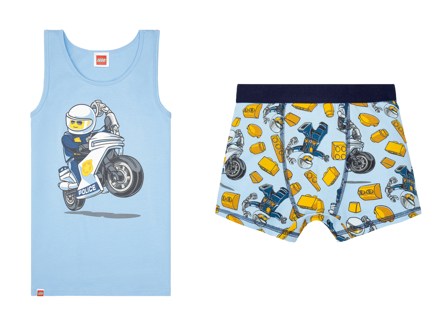 Coordinato intimo da bambini Lego, prezzo 9.99 € 
Misure: 2-8 anni
Taglie disponibili

Caratteristiche ...