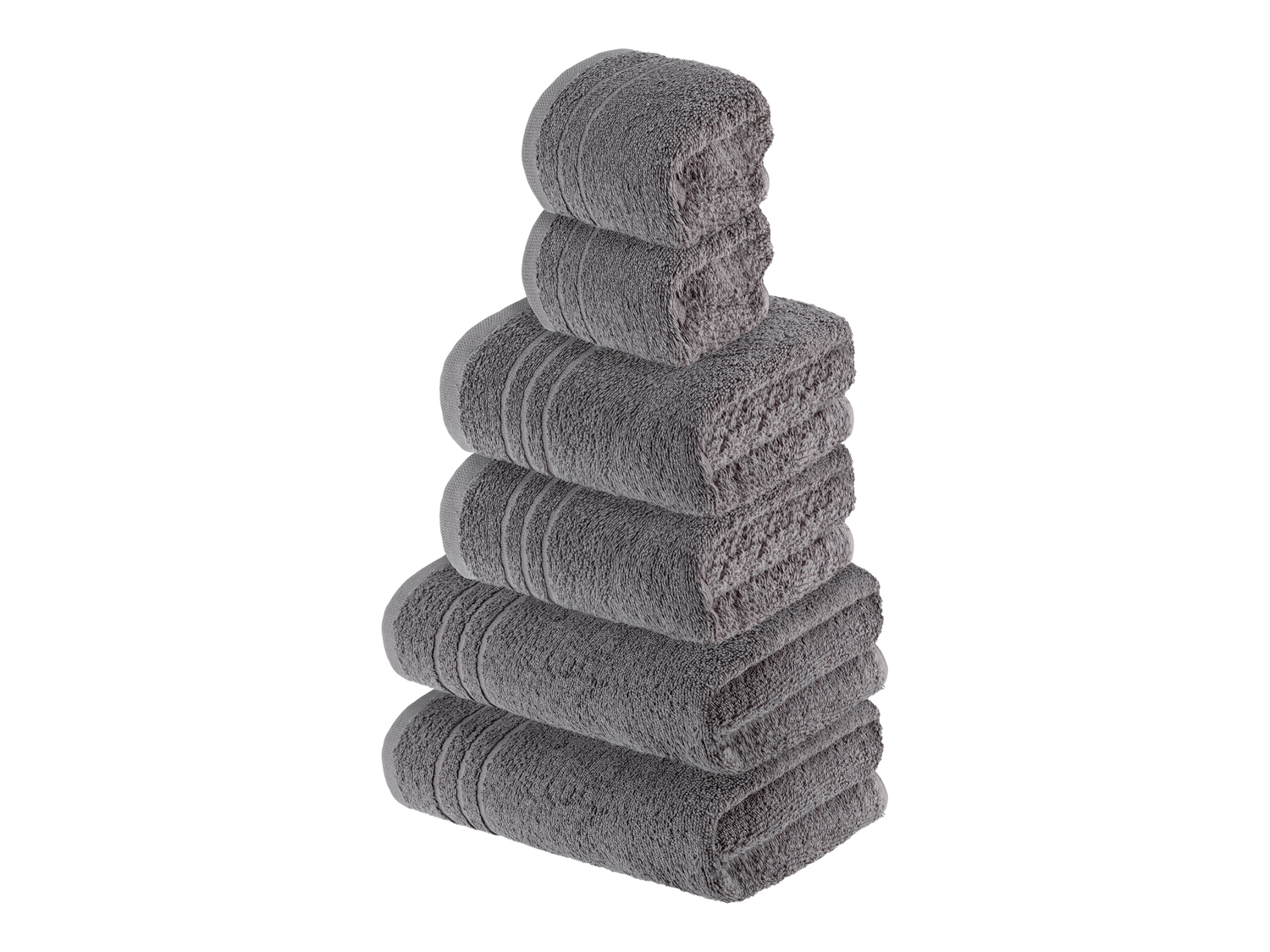 Set asciugamani Livarno, prezzo 12.99 €
6 pezzi
- 2 teli doccia 65 x ...