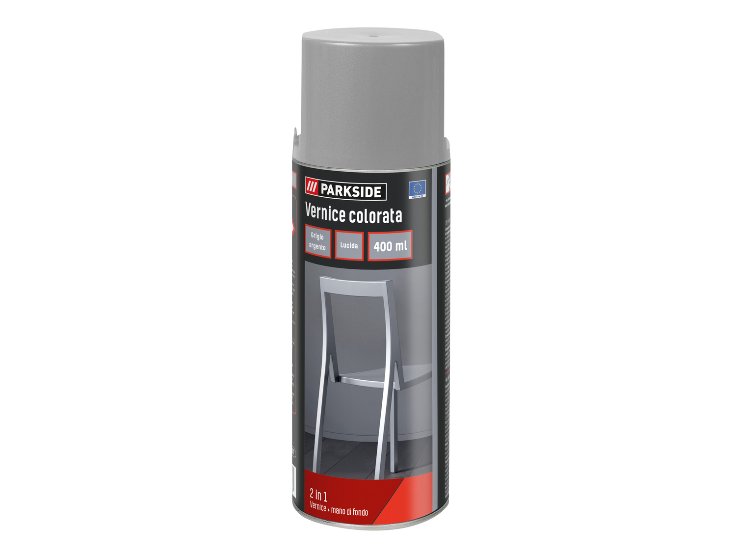 Vernice colorata spray Parkside, prezzo 3.99 €
400 ml
- Per ambienti ...