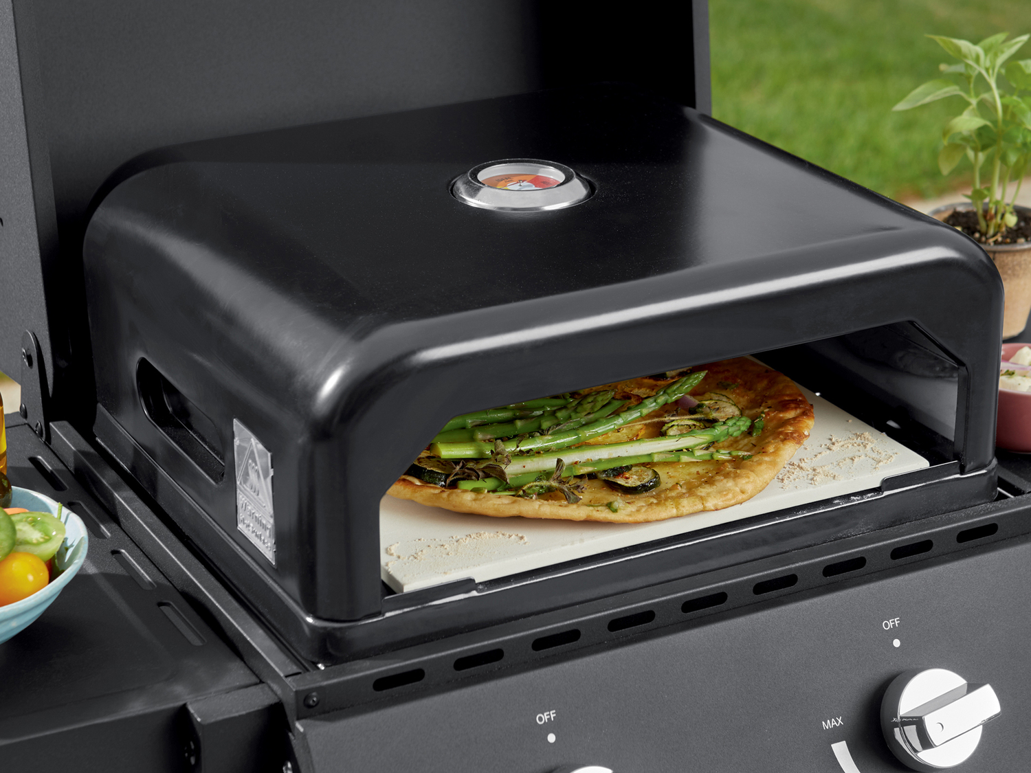 Forno per pizza da barbecue Grill-meister, prezzo 69.00 €
Per barbecue ...
