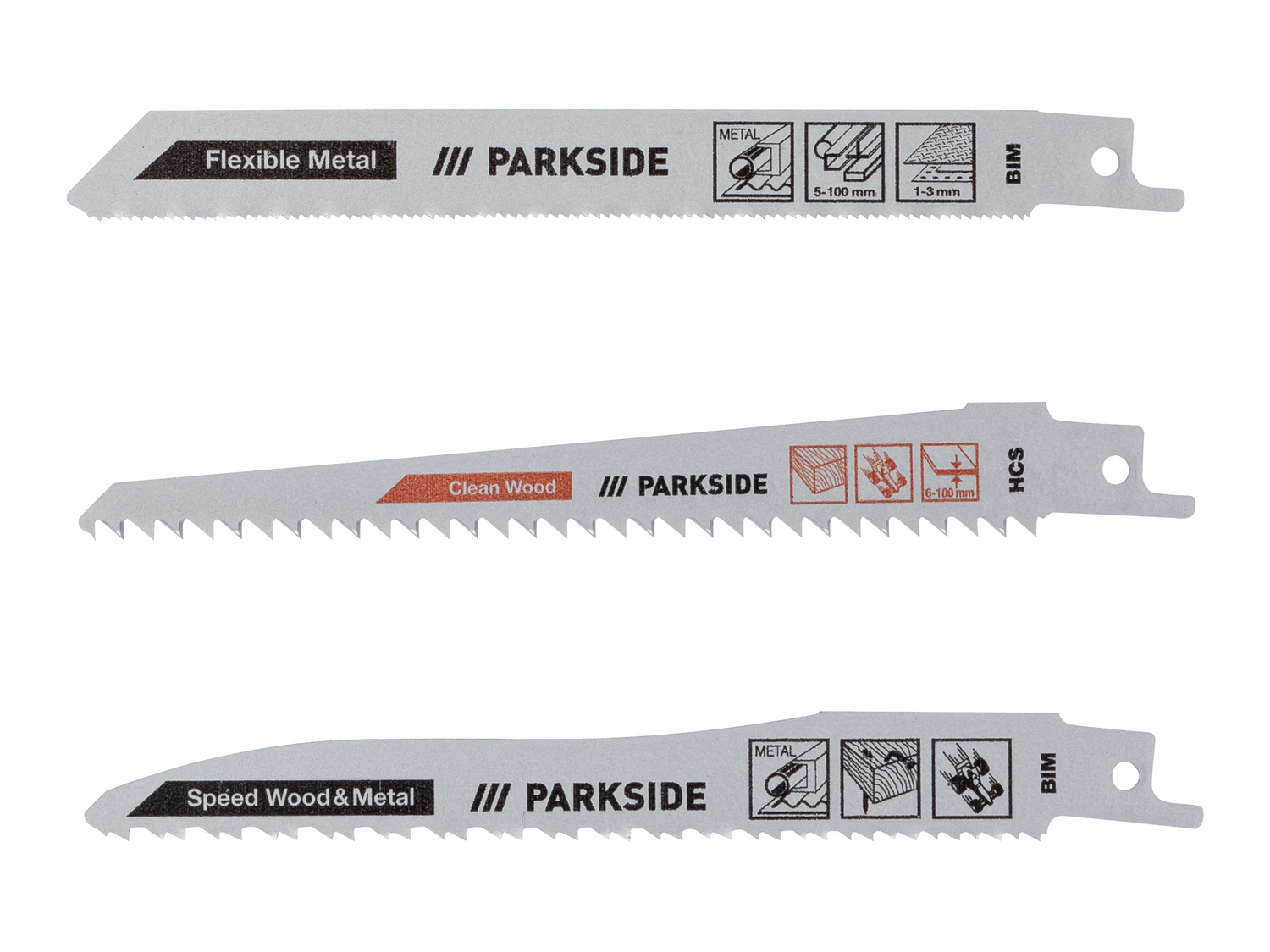 Lame per seghetto elettrico Parkside, prezzo 3.99 €
3 pezzi
- Per legno, ...