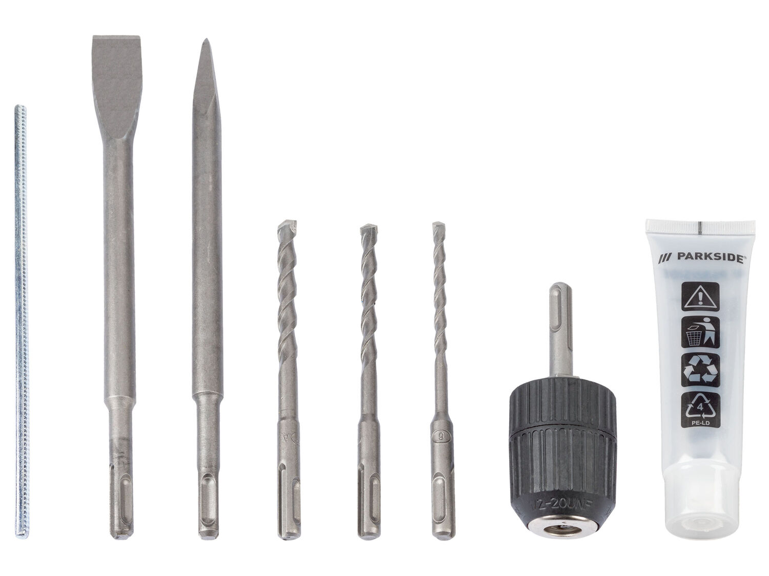 Trapano a percussione scalpellatore Parkside, prezzo 69.00 €
- Con mandrino ...