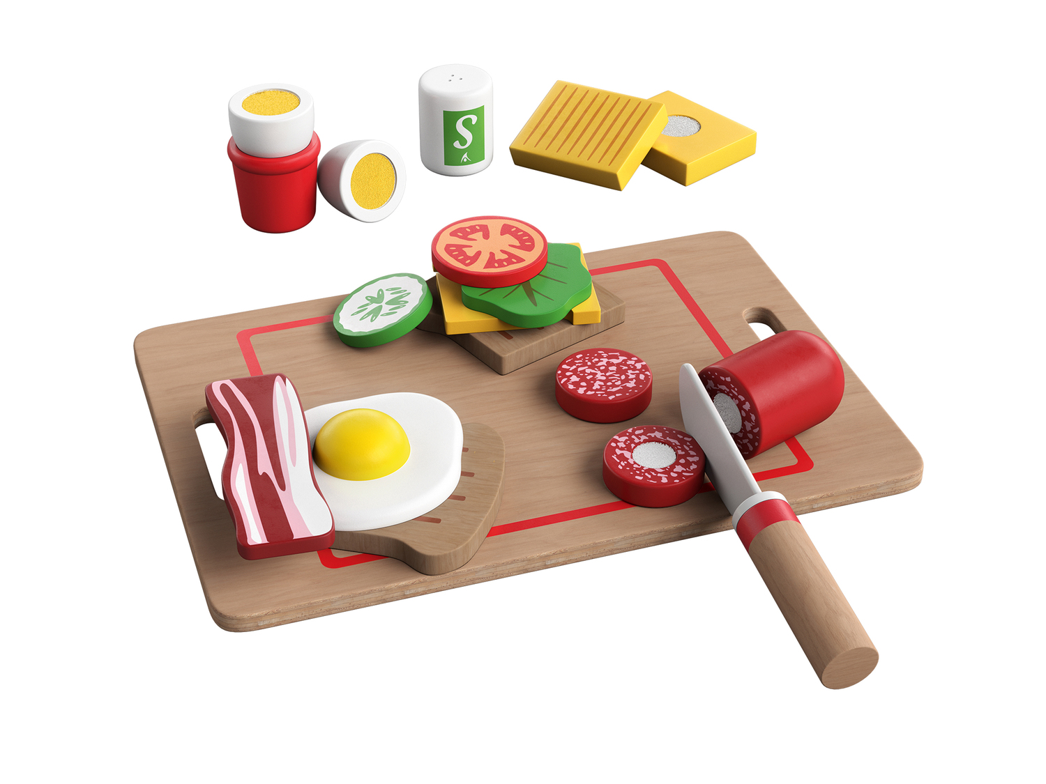 Set alimenti giocattolo in legno Playtive, prezzo 6.99 €
Caratteristiche
- ...
