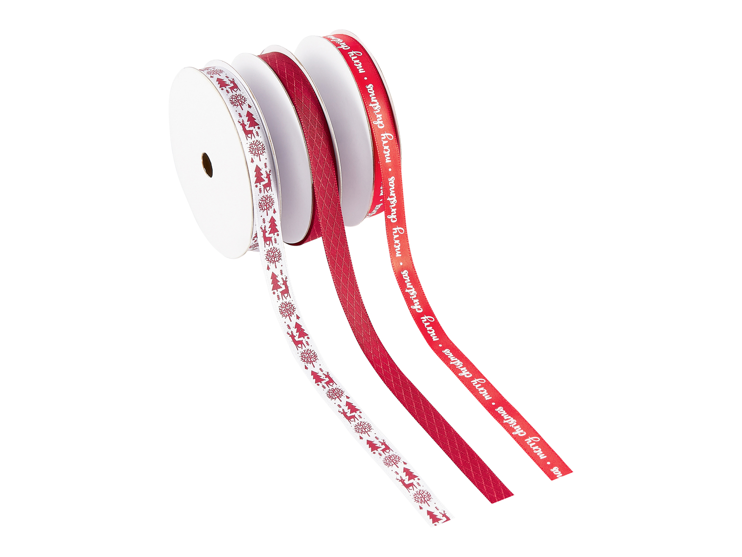 Nastro per pacchi regalo 5 m Crelando, prezzo 1.99 &#8364;  
3 pezzi
Caratteristiche
