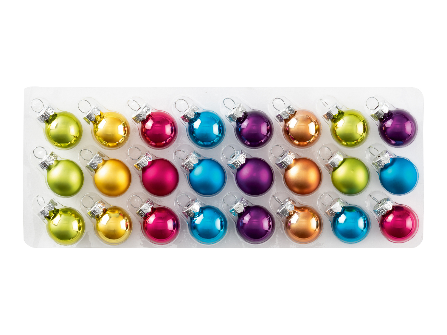 Palline natalizie in vetro Livarno, prezzo 2.49 €
10 o 24 pezzi
- Ø ...