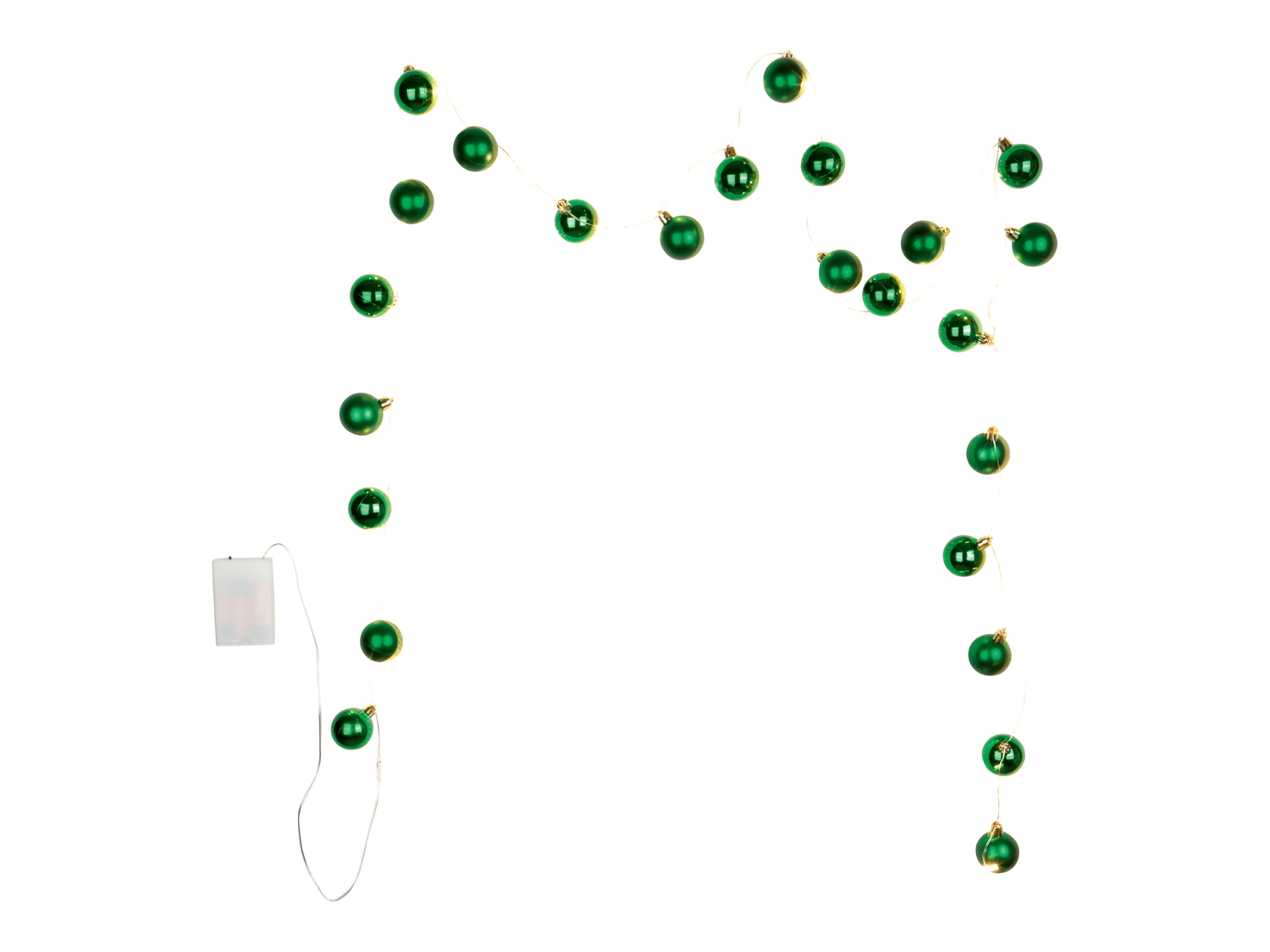 Catena luminosa LED con palline natalizie Livarno, prezzo 9.99 €
- 24 ...