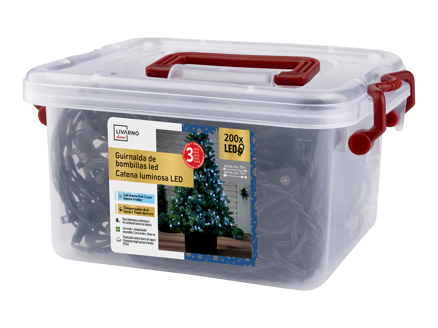 Catena luminosa 180 o 200 LED Livarno, prezzo 14.99 €
- Per ambienti ...