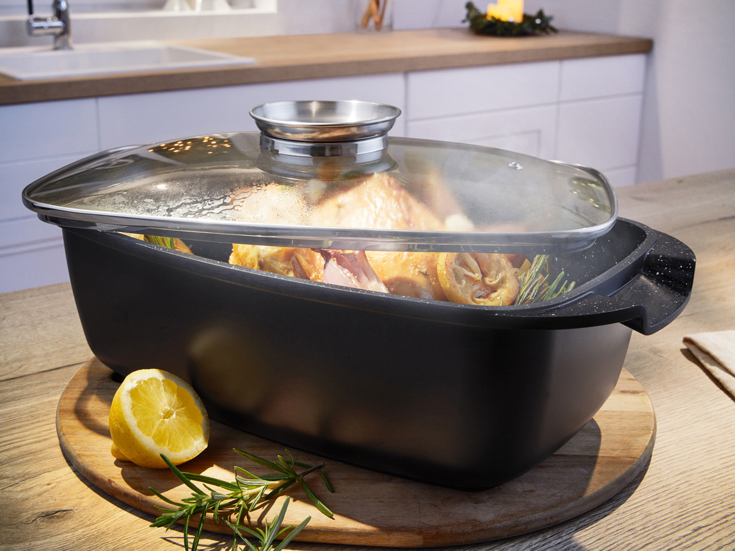 Rostiera Ernesto, prezzo 34.99 €
5,7 L
- Per cucinare senza grassi e ...