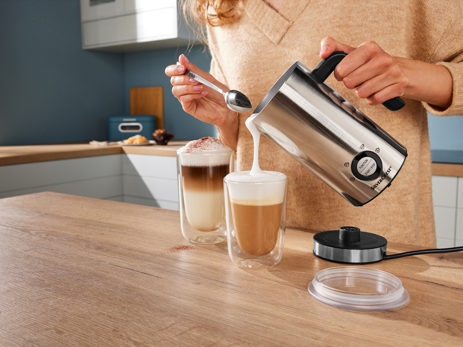 Montalatte elettrico Silvercrest Kitchen Tools, prezzo 29.99 €
- Schiuma ...