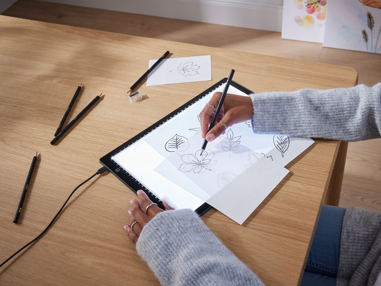 Tavoletta luminosa LED per disegno Crelando, prezzo 14.99 €
- Posiziona ...
